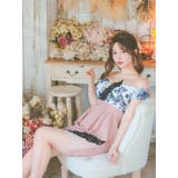 フラワー刺繍×レースシースルーカットペプラムタイトミニドレス ガーリードレス | Tika | 詳細画像8 