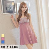 ダスティピンク | フラワーレースウエストマークベルトAラインミニドレス ガーリードレス 袖なし | Tika