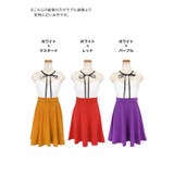 ネックリボン×レースハイウエストAラインフレアミニドレス ガーリードレス 袖なし | Tika | 詳細画像13