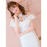 ハイネック×フリルオフショルヌーディーサイドタイトミニドレス ガーリードレス | Tika | 詳細画像7