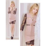 クロスバストカットアシンメトリーウエストマークミニドレス セクシードレス | Tika | 詳細画像2 