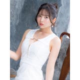 Tika キャバドレス フロントジップビジューフリルヘムタイトミニドレス | Tika | 詳細画像8