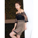 フラワーレースオフショルスリーブタイトミニドレス セクシードレス 袖あり | Tika | 詳細画像2 