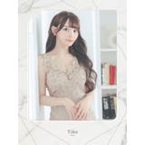 立体フラワー刺繍×パールウエストシースルーミニドレス セクシードレス | Tika | 詳細画像6