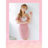 ビジューコード×カットアウトデザインタイトミニドレス セクシードレス ガーリー | Tika | 詳細画像1 