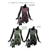 シースルースリーブ斜めハーフジップミニドレス セクシードレス タイトドレス | Tika | 詳細画像6