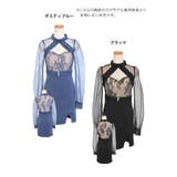 シアースリーブハイウエストマークタイトミニドレス セクシードレス 袖あり | Tika | 詳細画像12 