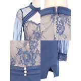 シアースリーブハイウエストマークタイトミニドレス セクシードレス 袖あり | Tika | 詳細画像13 