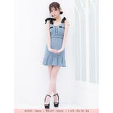 リボンショルダー×パイピングデザインボックスプリーツフレアミニドレス ガーリード… | Tika | 詳細画像5 