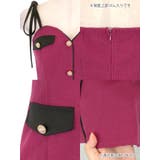 ハートカット×リボンショルダー裾フリルタイトミニドレス ガーリードレス 袖なし | Tika | 詳細画像13 