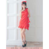 ワンショルダーフリル×サイドリボンタイトミニドレス ガーリードレス | Tika | 詳細画像4