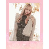 ハイウエストマーク×ネックリボンチェックツイードミニドレス タイトドレス | Tika | 詳細画像1