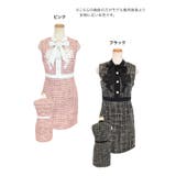 ハイウエストマーク×ネックリボンチェックツイードミニドレス タイトドレス | Tika | 詳細画像11