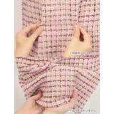 ハイウエストマーク×ネックリボンチェックツイードミニドレス タイトドレス | Tika | 詳細画像13