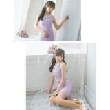 フラワーモチーフビジューネックツイードタイトミニドレス ガーリードレス 袖なし | Tika | 詳細画像2 