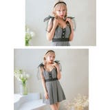 ショルダーチュールリボンボックスプリーツフレアミニドレス ガーリードレス 袖なし | Tika | 詳細画像2