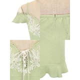 レースパイピングバストカットオープンショルダータイトミニドレス ガーリードレス | Tika | 詳細画像7 