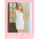 フェミニンレースシャーリングタイトミニドレス ガーリードレス 袖なし | Tika | 詳細画像6 