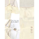 リボンブローチ付きハイウエストタイトミニドレス ガーリードレス 袖なし | Tika | 詳細画像7 