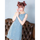 シンプルワンカラーAラインフレアミニドレス ガーリードレス 袖なし | Tika | 詳細画像5 