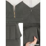 フロントジップ×ペプラム切り替えタイトミニドレス ガーリードレス 袖なし | Tika | 詳細画像9 