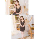 フラワー刺繍×シアーハーフジップスリットミニドレス エロかわドレス タイトドレス | Tika | 詳細画像5