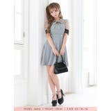 ネックリボンシースルードットスリーブAラインミニドレス ガーリードレス フレアド… | Tika | 詳細画像5 