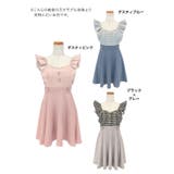 チェックフリルショルダーAラインフレアミニドレス ガーリードレス 袖なし | Tika | 詳細画像12