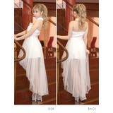 フラワー刺繍レースロングテールドレス セクシードレス 袖なし | Tika | 詳細画像5 