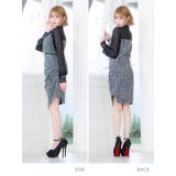 シースルースリーブ×ツイードクラシカルミニドレス ガーリードレス クラシカルドレス | Tika | 詳細画像7