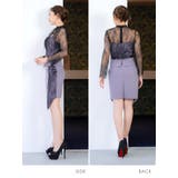 ブラックレースデコルテカットハイウエストタイトミニドレス セクシードレス 袖あり | Tika | 詳細画像12 