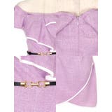 ボリュームフリル細ベルト付きオフショルミニドレス キャバドレス キャバ | Tika | 詳細画像7 