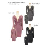 シースルーカット立体フラワーレースアップミニドレス タイトドレス 袖あり | Tika | 詳細画像11