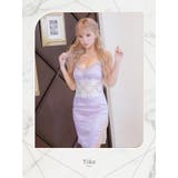 ウエストレースカットビジューラインミニドレス セクシードレス 袖なし | Tika | 詳細画像6 