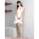 モックネックハーフジップレースカットタイトミニドレス セクシードレス 袖なし | Tika | 詳細画像5 