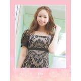 総レースバックシャンハイウエストミディアムドレス 袖あり 半袖 | Tika | 詳細画像6 