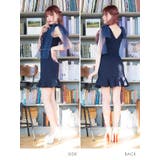 チュールリボンショルダーハーフジップツイードミニドレス ガーリードレス 袖なし | Tika | 詳細画像6 