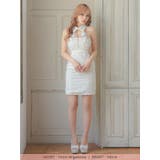 立体フラワー刺繍×シアーサイドカットハーフジップツイードミニドレス ガーリードレ… | Tika | 詳細画像4 