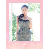 千鳥格子柄ウエストマークペプラムタイトミニドレス セクシードレス ガーリー | Tika | 詳細画像1