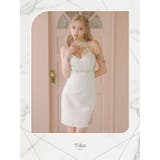 ツイード×ビジューネックラインコードシースルーカットアウトミニドレス | Tika | 詳細画像6