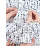 縦フリルワンショルダーモノトーンツイードタイトミニドレス セクシードレス タイト… | Tika | 詳細画像14 