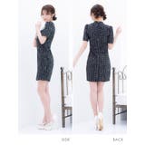 ツイードチェックケミカルレース×リボンブローチミニドレス ガーリードレス 袖あり | Tika | 詳細画像11 