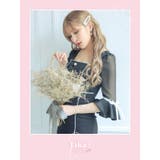 モノトーンシアーベルスリーブパイピングタイトミディアムドレス 韓国ドレス | Tika | 詳細画像7
