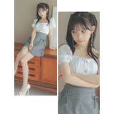 ウエストカット×パフスリーブマーメイドワンピース 韓国ワンピース 韓国ドレス | Tika | 詳細画像3 