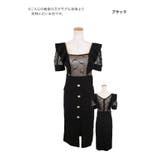 リボンデザイントップ×スリットサロペット風デザインミディアムドレスドレス | Tika | 詳細画像7
