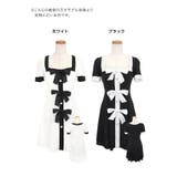 ビッグリボンモノトーンスクエアネックAラインワンピース 韓国ドレス | Tika | 詳細画像11