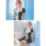 ビッグリボンモノトーンスクエアネックAラインワンピース 韓国ドレス | Tika | 詳細画像7 