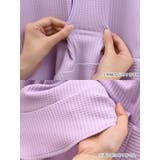 ウエストカット×裾フリルワッフルタイトミニドレス 韓国ドレス 袖あり | Tika | 詳細画像10 