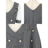 レースパフスリーブ×襟デザインAラインフレアワンピース 韓国ドレス 袖あり | Tika | 詳細画像9 