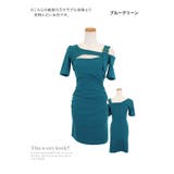 ワンショルダー風カットアウトタイトミニドレス 韓国ドレス セクシードレス | Tika | 詳細画像8 